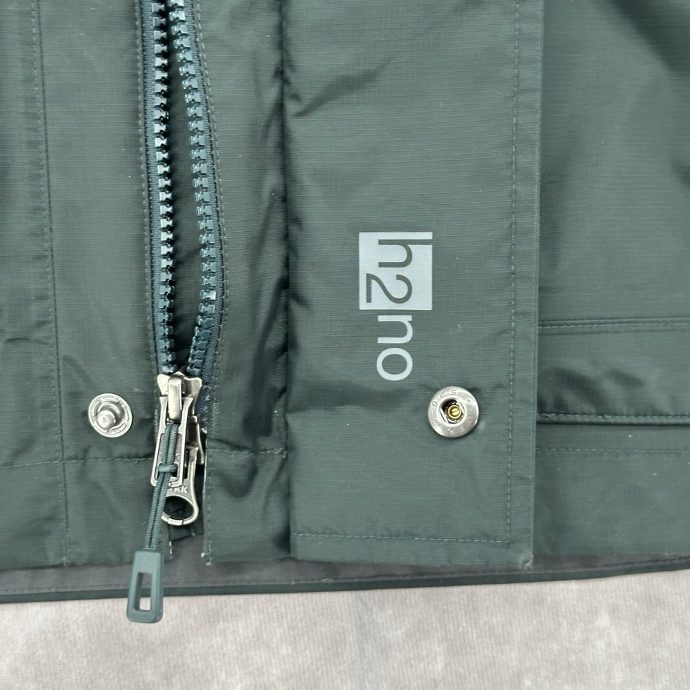 Patagonia H2No Rain Jacket Mens M Green Hooded Waterproof Shell Full Zip Coat - Picture 8 of 15